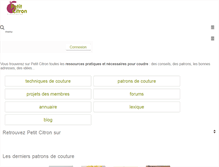Tablet Screenshot of petitcitron.com